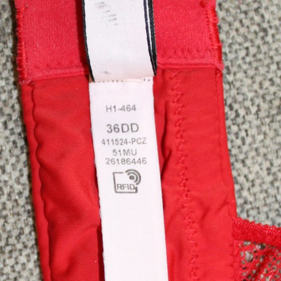 Victoria's Secret Intimates Red Racer Back Bra Size 36DD - Picture 9 of 10